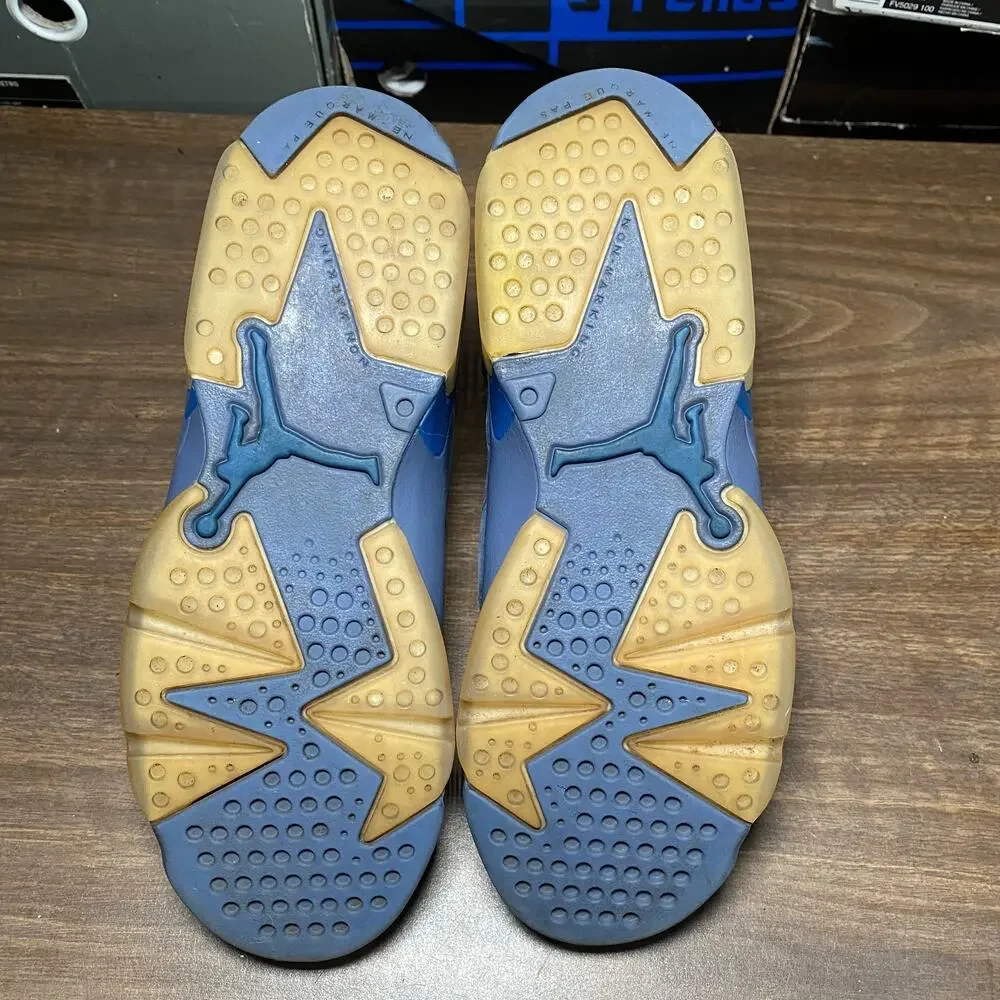 Kid's Air Jordan 6 Retro Jimmy Butler GS Diffused Blue Size 5.5Y (384665-400)